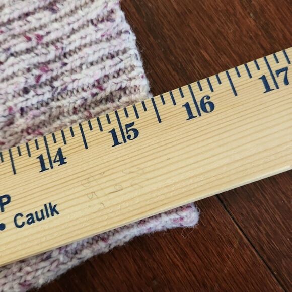 Janie and Jack Girls Speckled Cable Knit Sweater, Orchid Speckled, Size 6 - Picture 11 of 11